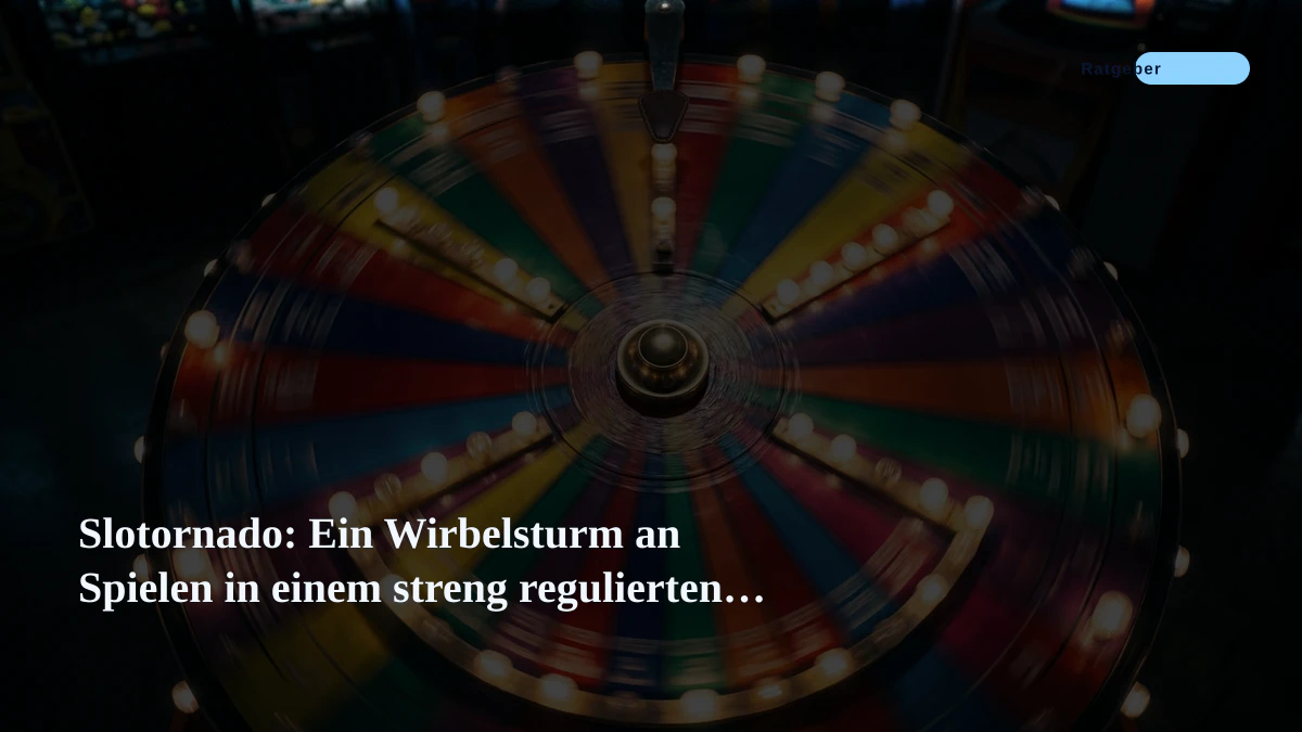 Slotornado: Ein Wirbelsturm an Spielen in einem streng regulierten Markt