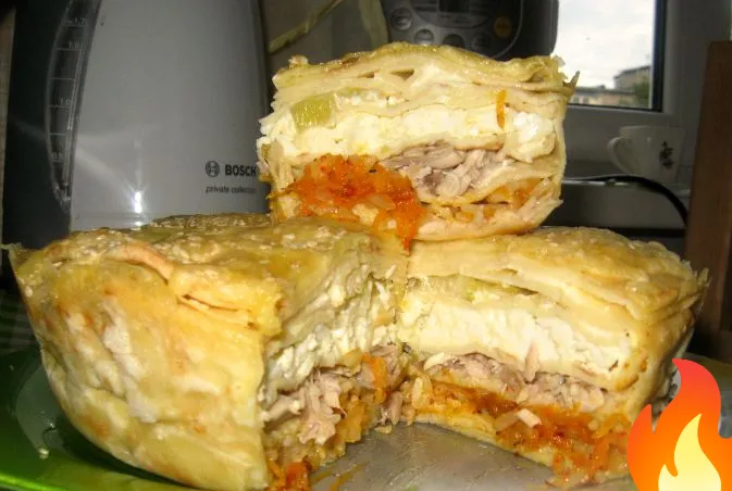 Фото Блинный курник