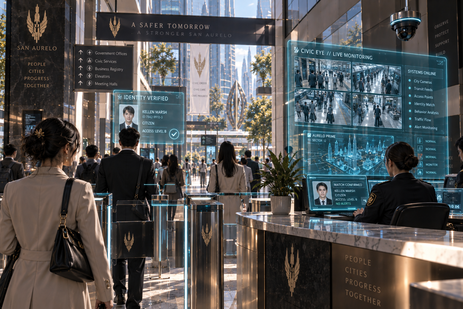 Civic Eye biometric identification system in San Aurelo