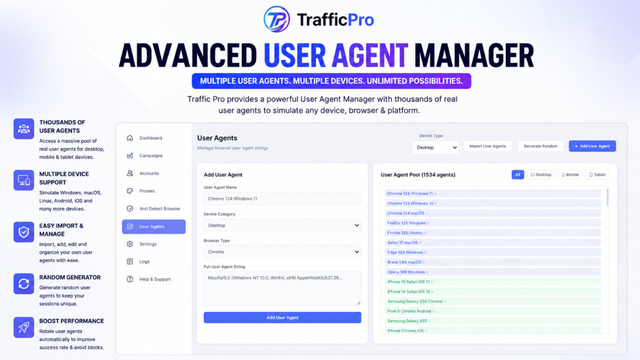 Traffic Pro Threads and X (Twitter) traffic module with campaign tracking
