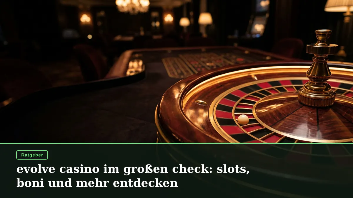 evolve casino im großen check: slots, boni und mehr entdecken