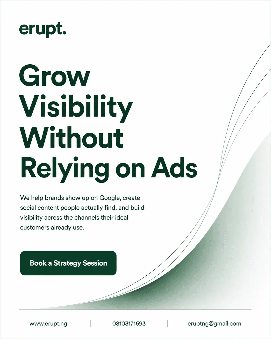 SEO and Organic Marketing Agency in Nigeria Try Erupt