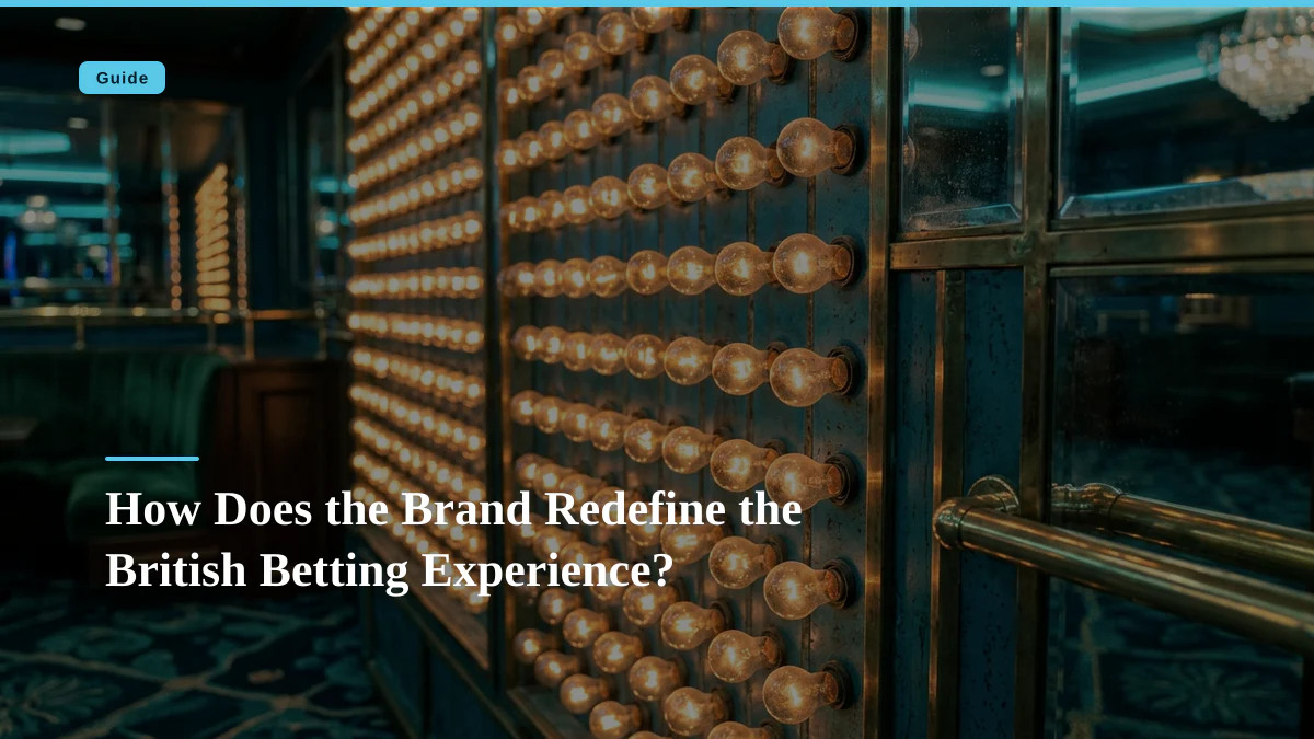 How Does the Brand Redefine the British Betting Experience?
