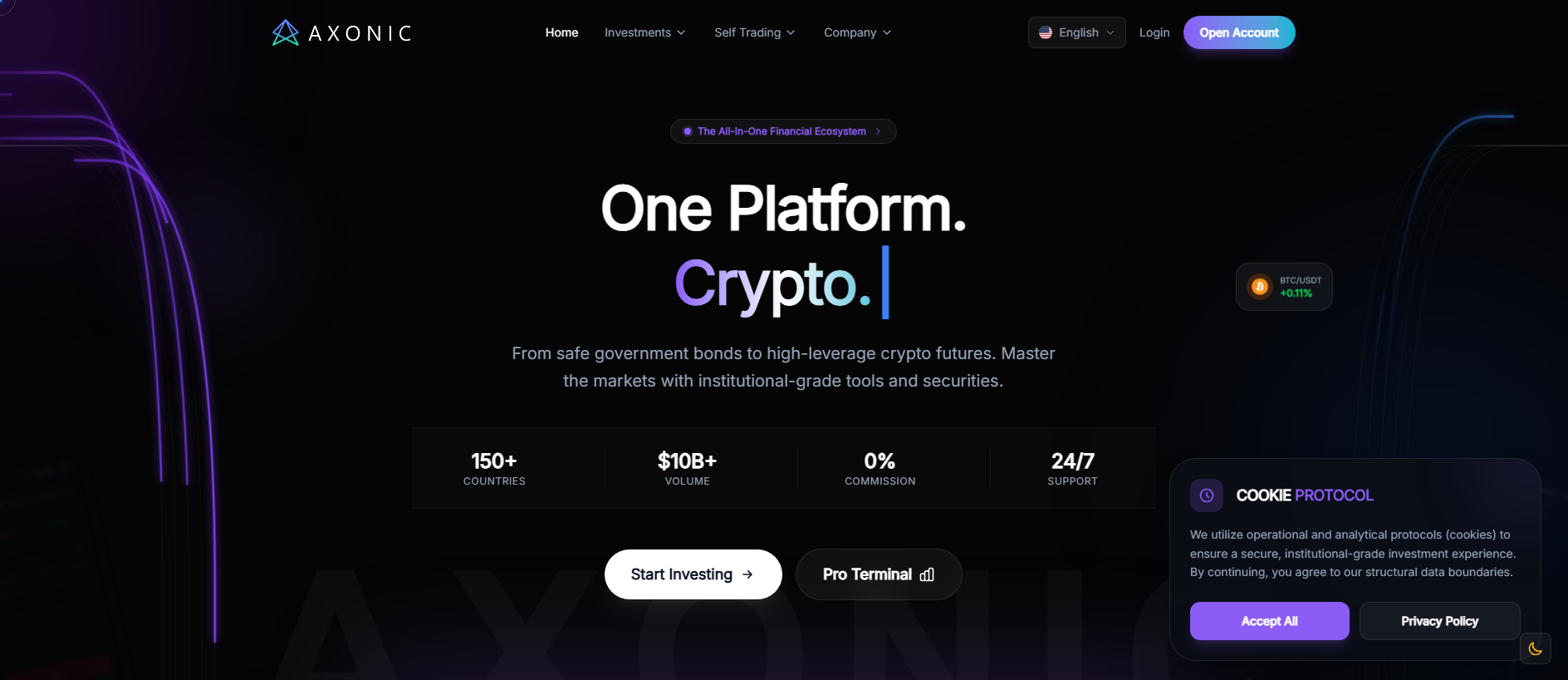 Screenshot of axonic.live