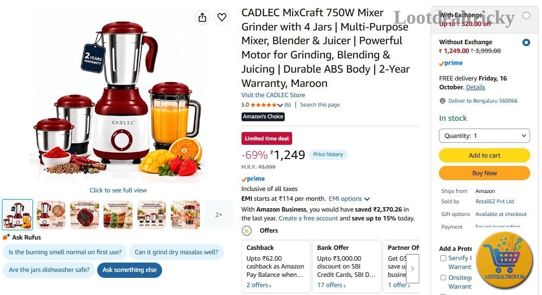Cadlec Mixcraft 750w | Huge Savings Offer