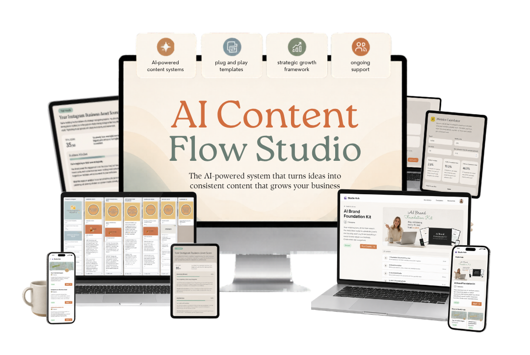 AI Content Flow Studio mockup