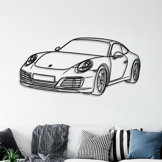 Wall after with Porsche 911 art