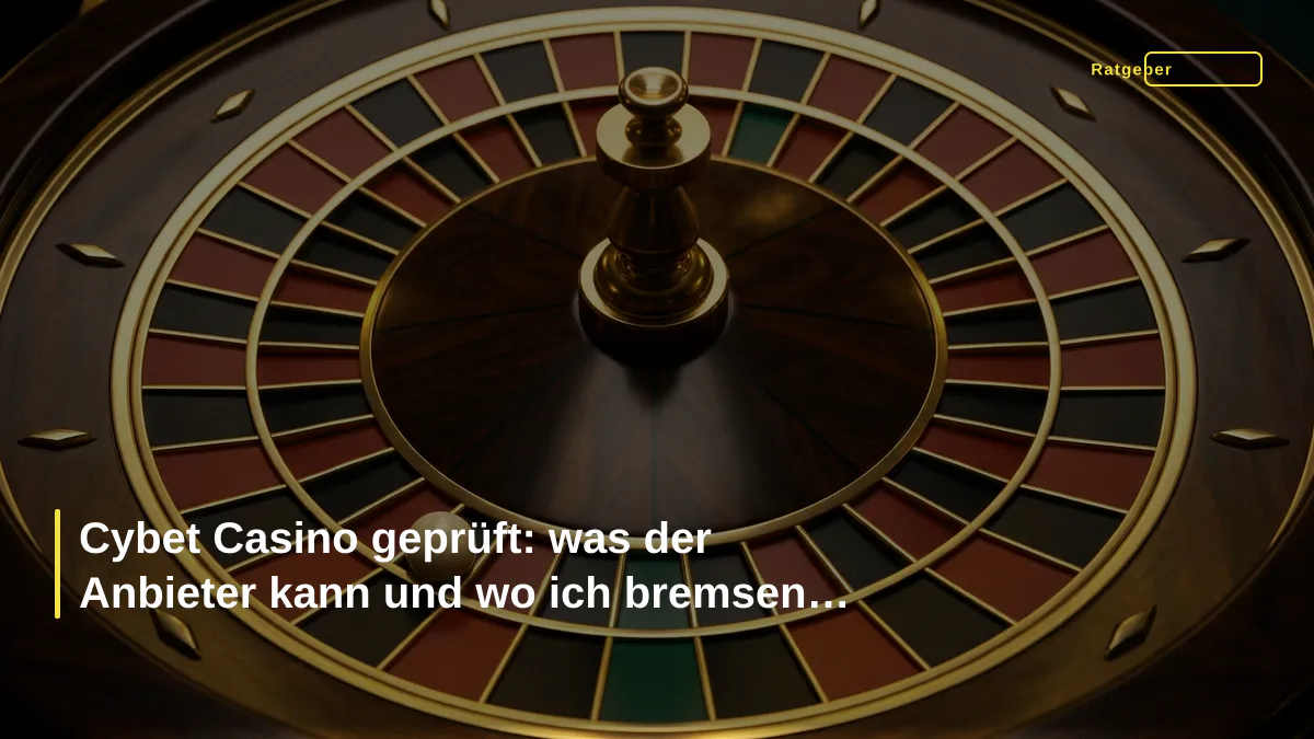 Cybet Casino geprüft: was der Anbieter kann und wo ich bremsen würde