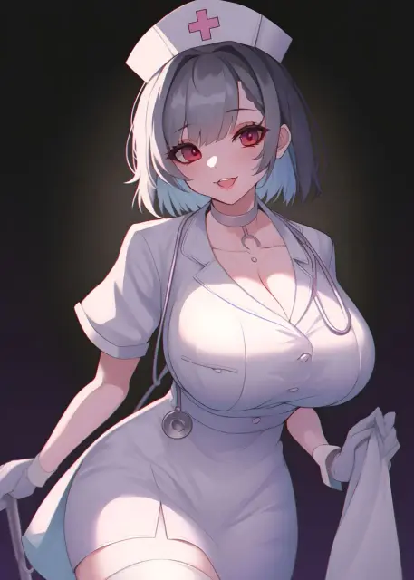 white-haired-nurse
