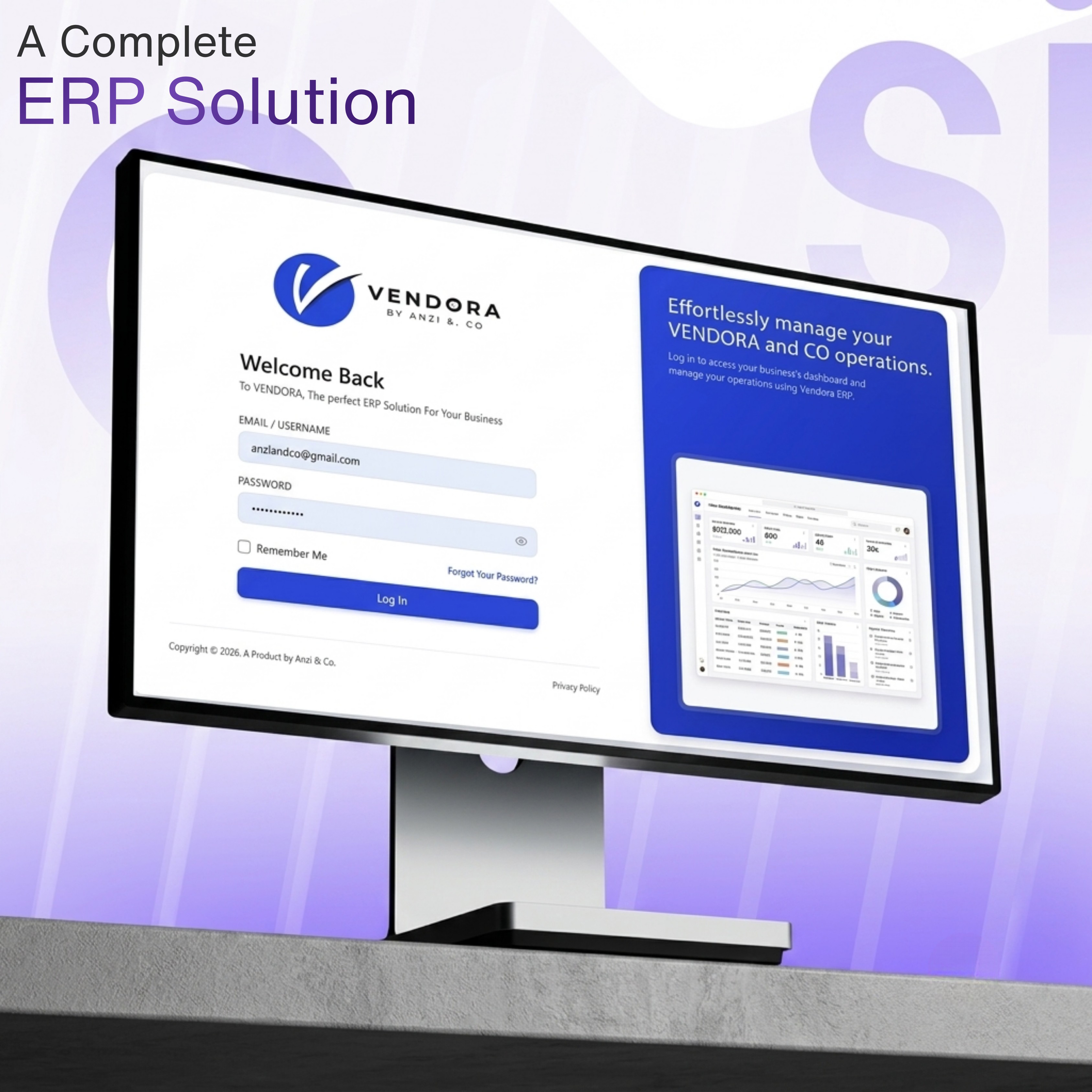 Complete ERP Solution- Vendora