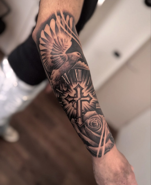 Tattoo artwork by Rebecca and Sheena