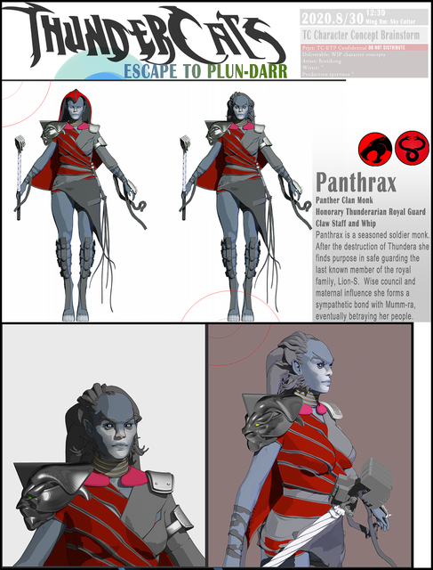 Panthrax Thundercats Concepts by Brutikong.  https://www.artstation.com/brutikong