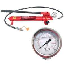 Hydraulic Hand Pump, 10 Ton, 900cc & Gauge