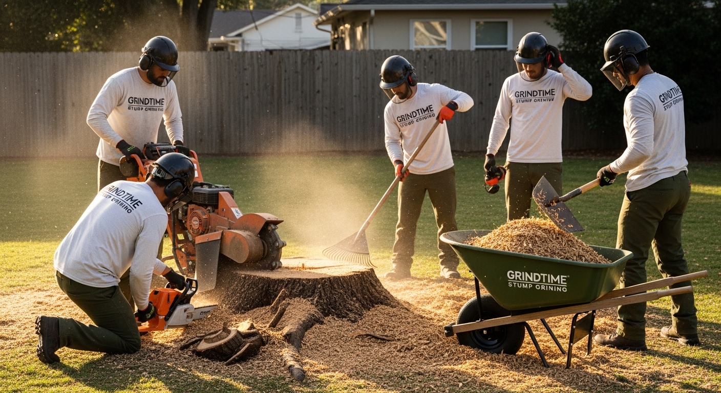 GrindTime Stump Grinding Team