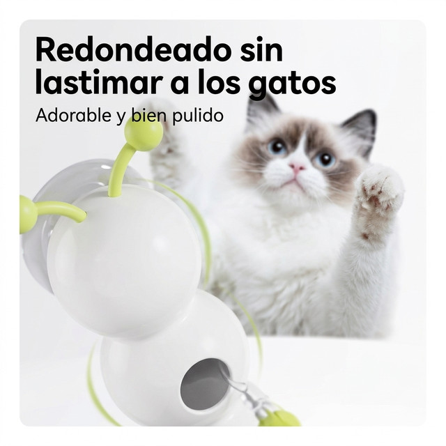 Miniatura de juguete tipo caterpillar para gatos