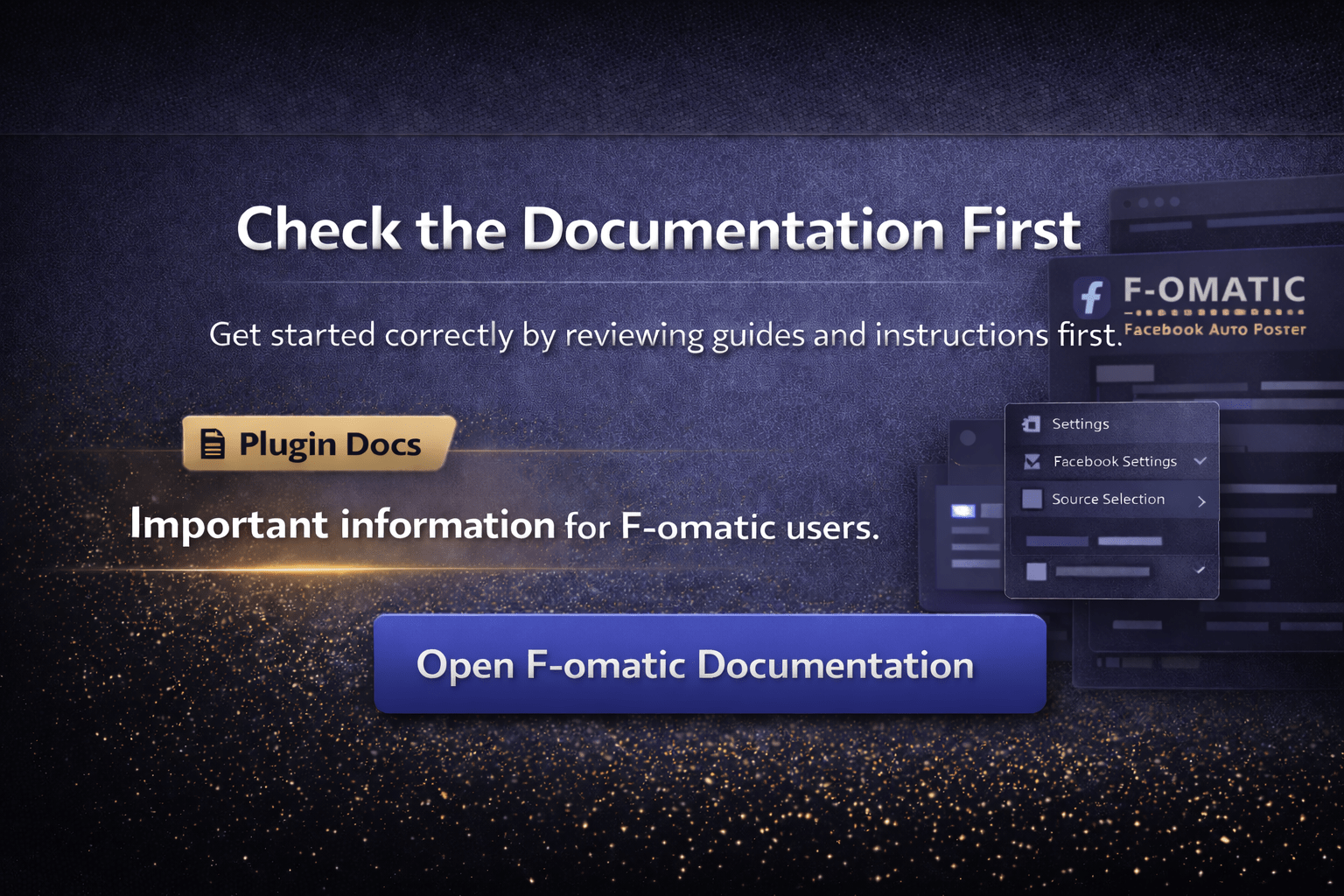 F-omatic Automatic Post Importer and Facebook Auto Poster