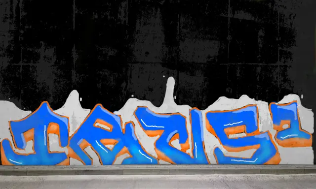 Graffiti artwork by TRUS