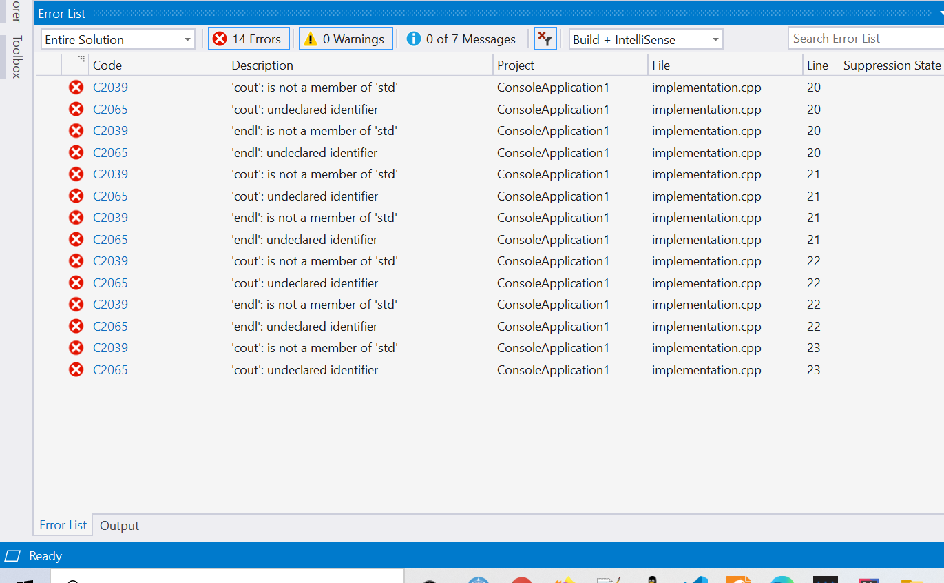 c++ - Program not building on Visual studio - Stack Overflow