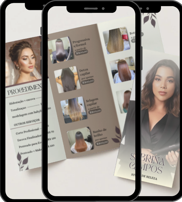 Mockup do Folder do Salão