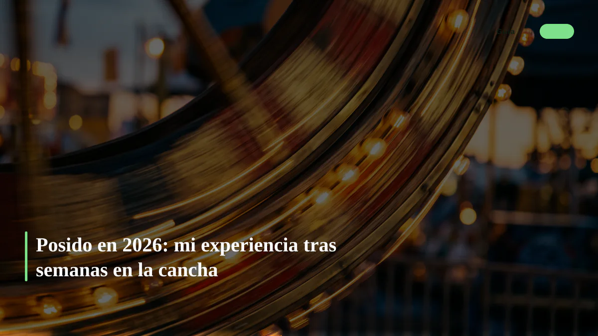 Posido en 2026: mi experiencia tras semanas en la cancha
