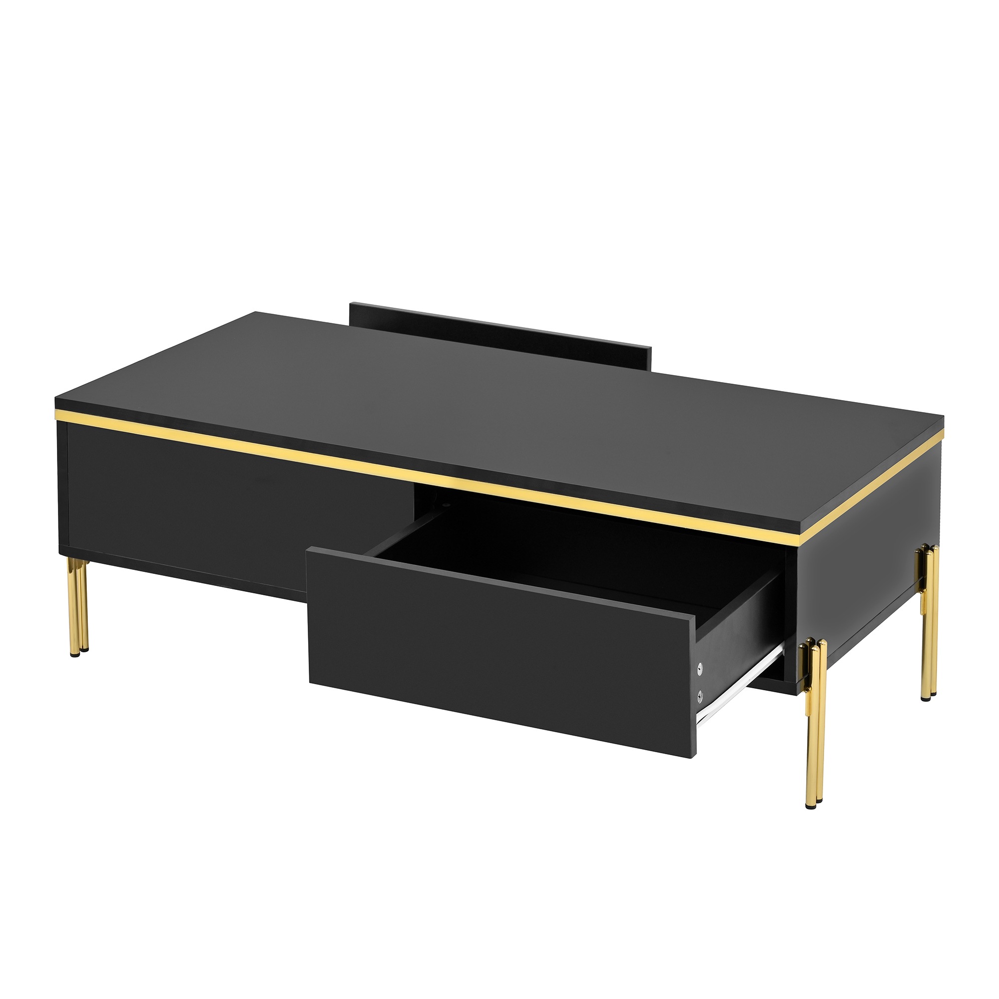 Meuble TV Noir, Rangement, Design Moderne, Structure Robuste, Finition Haut de Gamme, Entretien Facile, Usage Quotidien - Salon 6