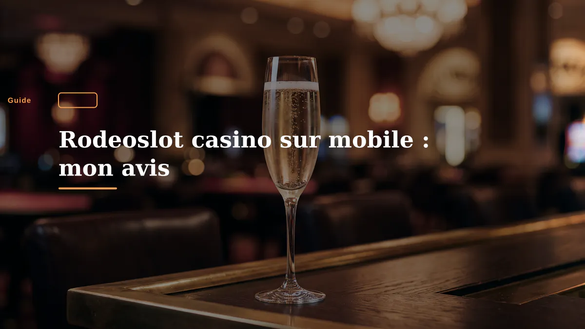 Rodeoslot casino sur mobile : mon avis