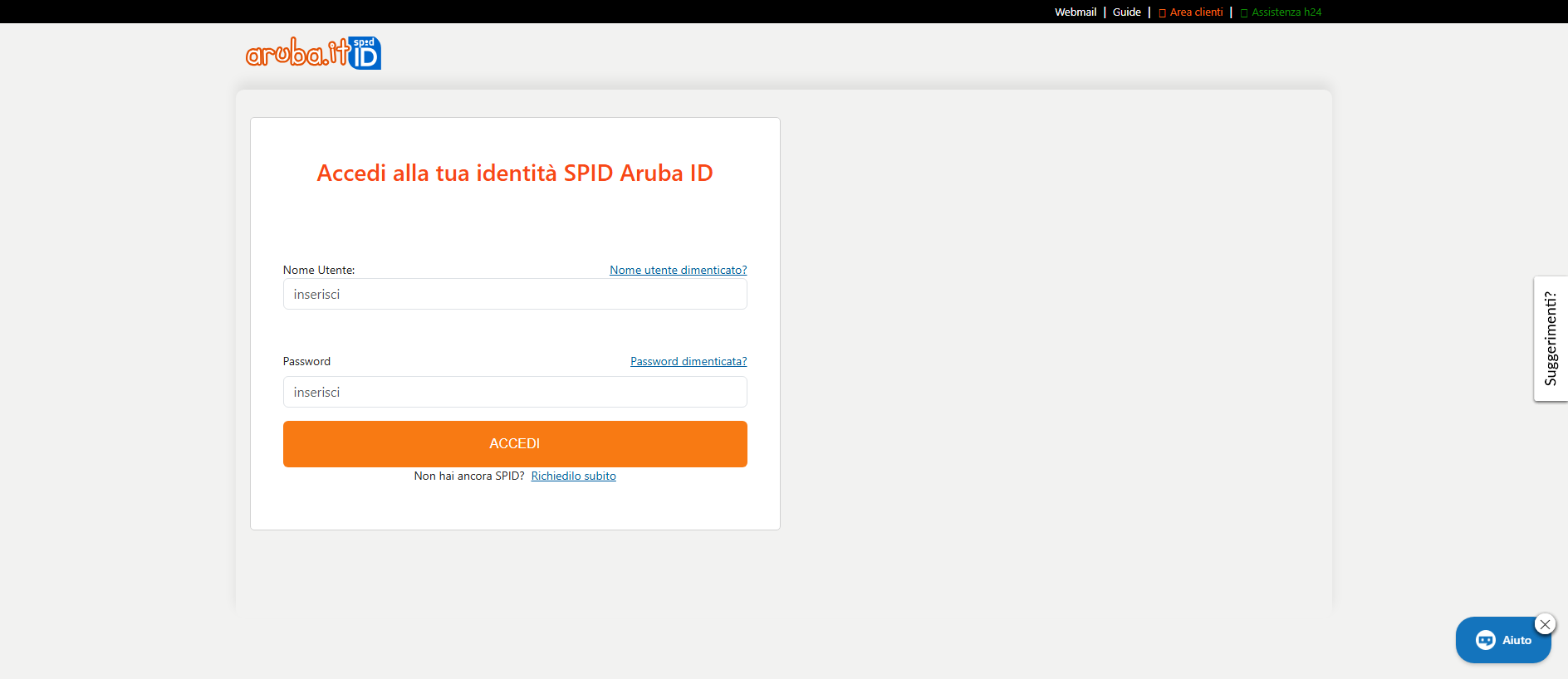 Forensic screenshot of rubaccedispidselfcare.it showing the phishing page layout