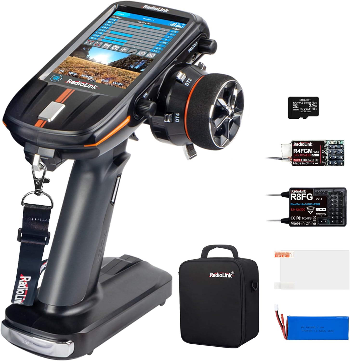 RadioLink RC8X 【A】 Radiolink RC8X 8 Channels 2.4G RC Transmitter and R8FG&R4FGM V2.1