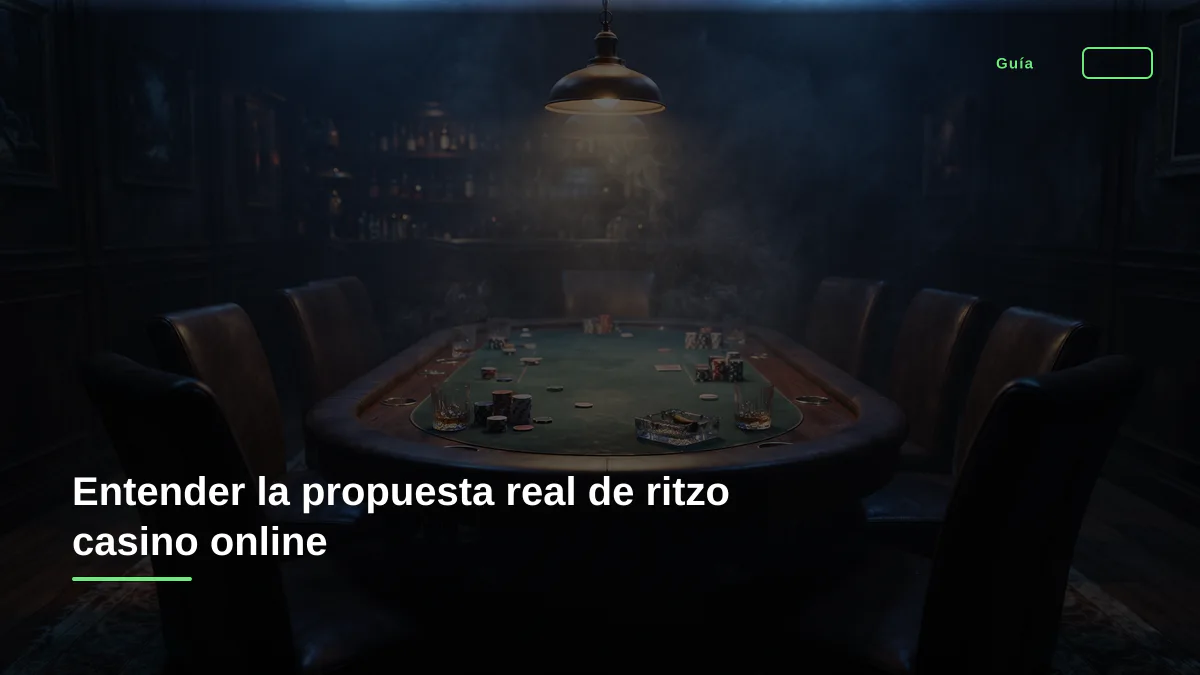 Entender la propuesta real de ritzo casino online