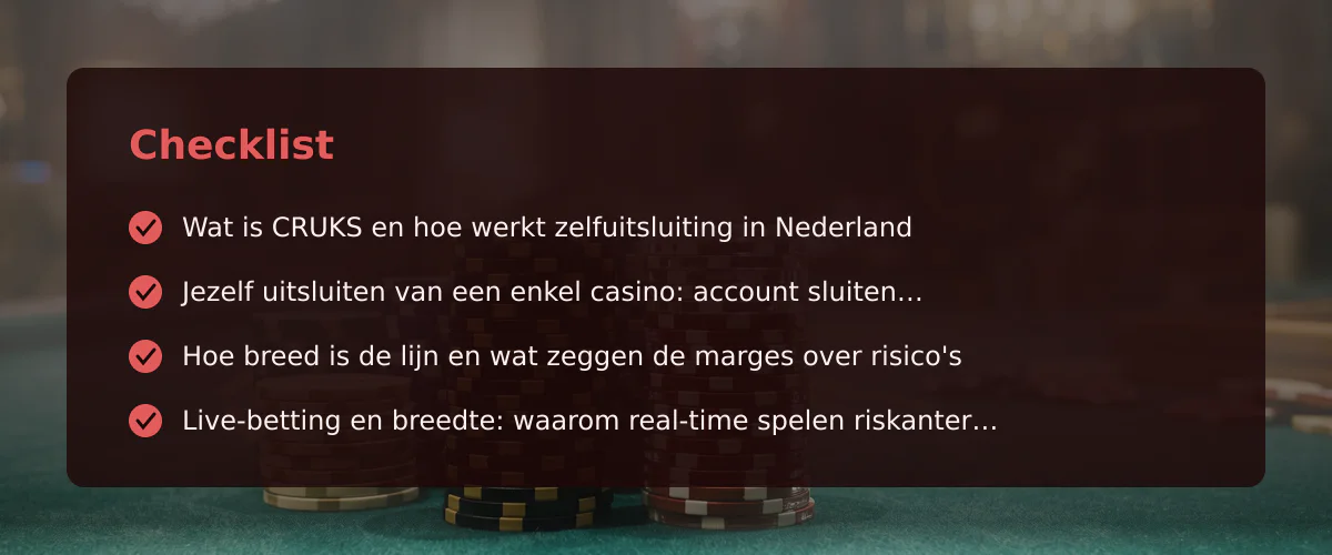 Online casino blokkeren: hoe je jezelf beschermt op de Nederlandse markt — Checklist