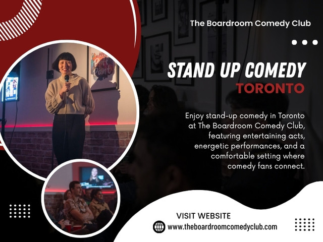 This is one of the pleasures of live Stand up comedy Toronto. A set may have a basic structure, but the small details can shift depending on what happens in the room.

The Boardroom Comedy Club Toronto
Address:1350 St Clair Ave W, Toronto, ON M6E 1C4, Canada
Phone: +14168348654

Find us on Google Map: https://maps.app.goo.gl/vtnh9Yb8t34dWcRn7

Read Our Blog:

https://theboardroomcomedyclub.wordpress.com/2026/09/10/comedy-club-toronto/
https://theboardroomcomedyclub.medium.com/stand-up-comedy-toronto-77bbfb777b7b
https://boardroomcomedyclub.wixsite.com/boardroomcomedyclub/post/comedy-show-toronto

More Links:
https://bio.site/theboardroomcomedyclub
https://www.viki.com/collections/4271614l-the-boardroom-comedy-club-toronto
https://www.patreon.com/c/theboardroomcomedyclub
