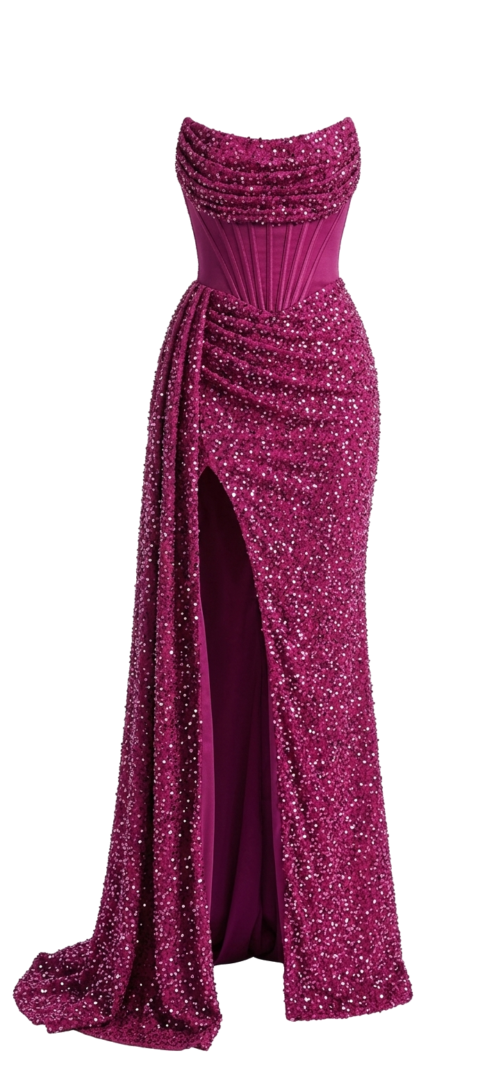 Magenta Prom Dress | - 1 -