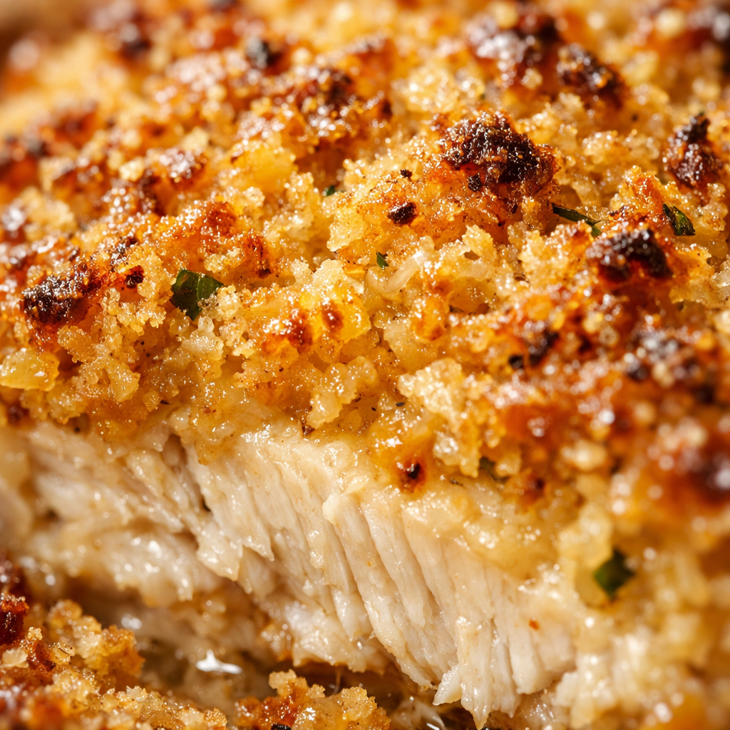 Easy Garlic Parmesan Chicken Bake (Crispy & Juicy) cooking process