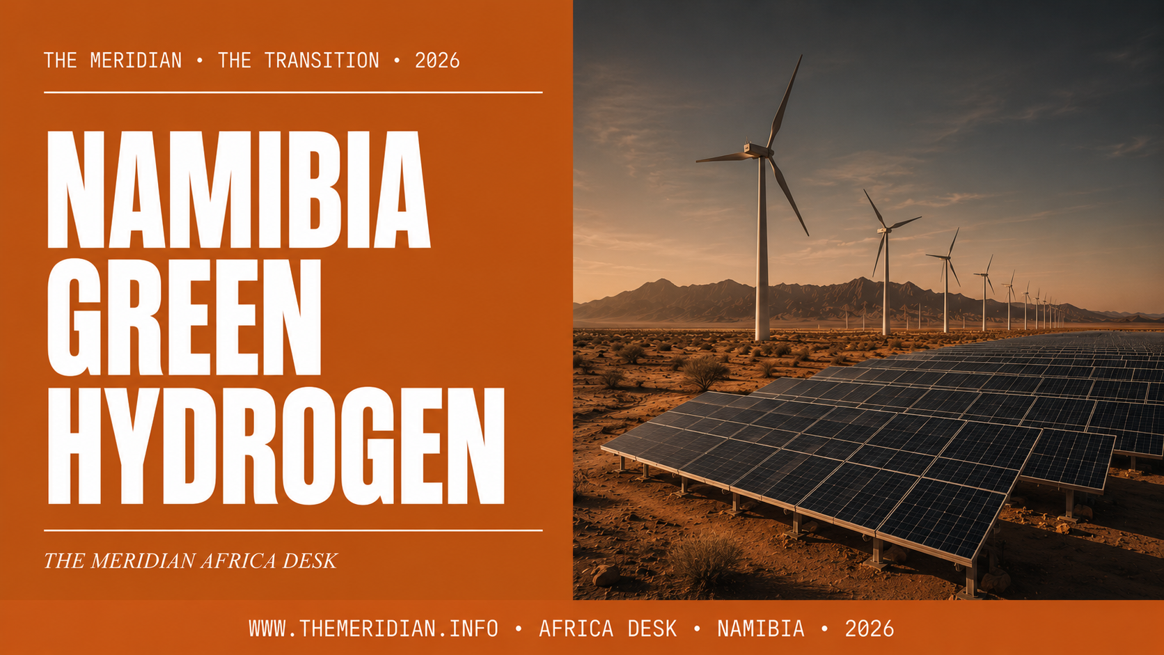 Namibia's Green Hydrogen Bet -- The Meridian Africa Desk