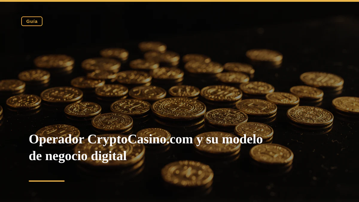 Operador CryptoCasino.com y su modelo de negocio digital 1 Operador CryptoCasino.com y su modelo de negocio digital