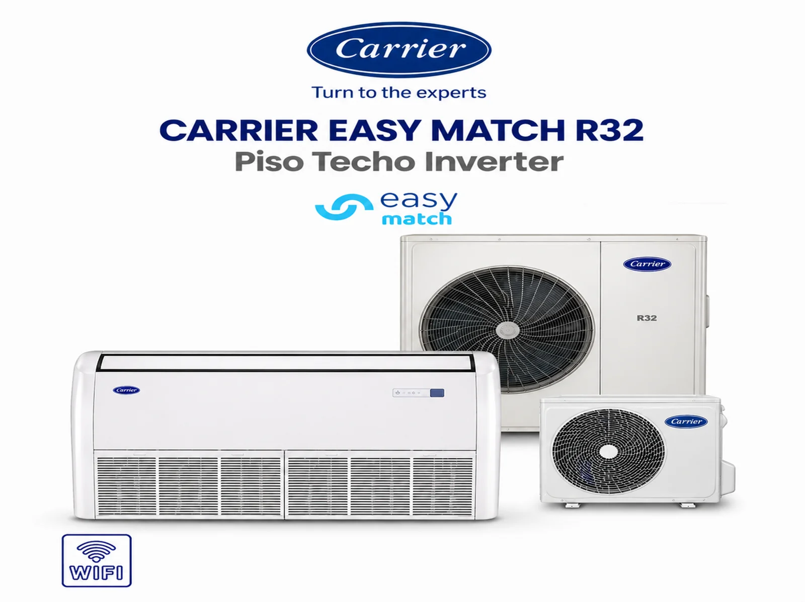 Carrier Easy Match Piso Techo Inverter