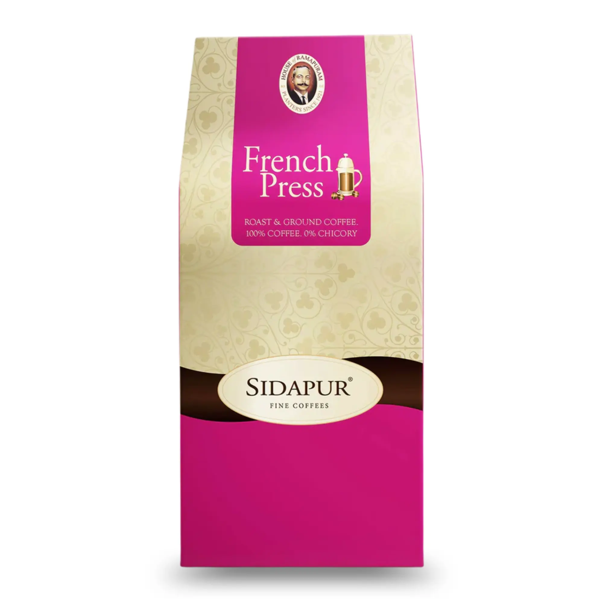 Sidapur French Press Coffee Premium Roast and Ground Coffee Medium Roast 500g