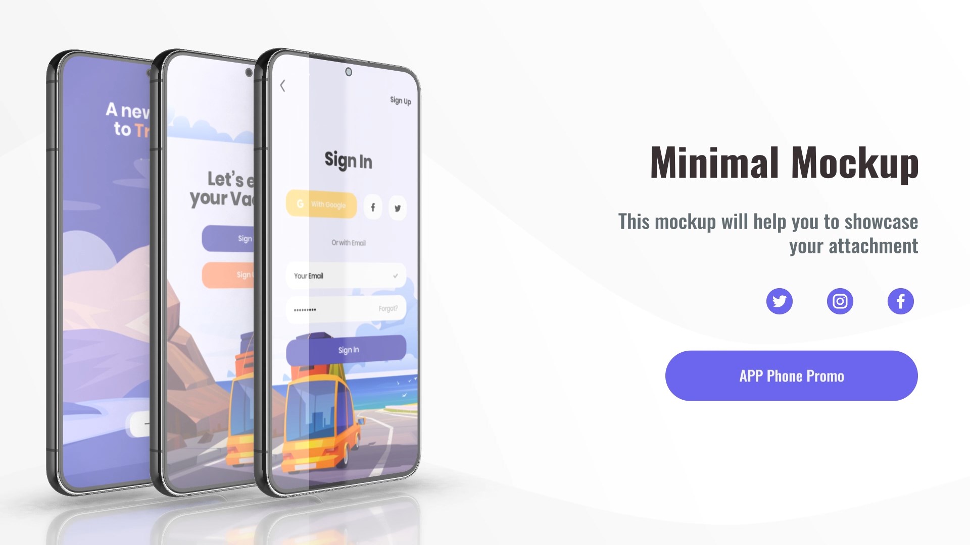 Mobile Phone Screen Mockup Mobile Phone Screen Mockup