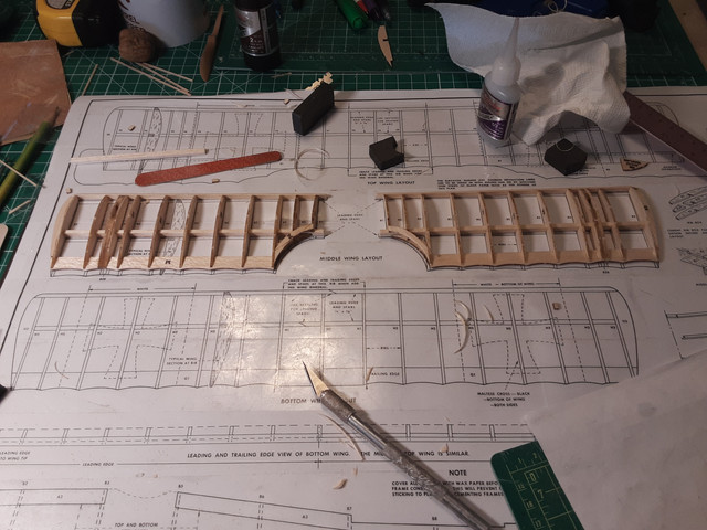Completed wings.