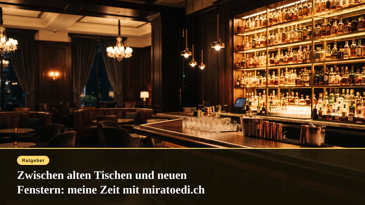 Zwischen alten Tischen und neuen Fenstern: meine Zeit mit miratoedi.ch