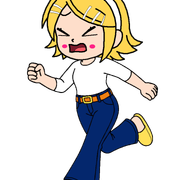 Kagamine Rin SMB new style 4 scared