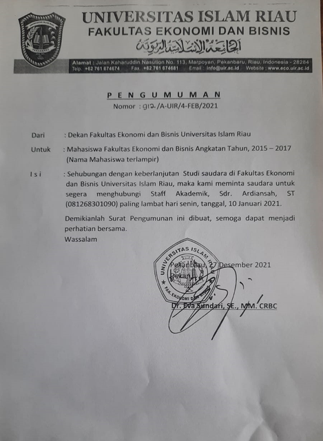 Pengumuman