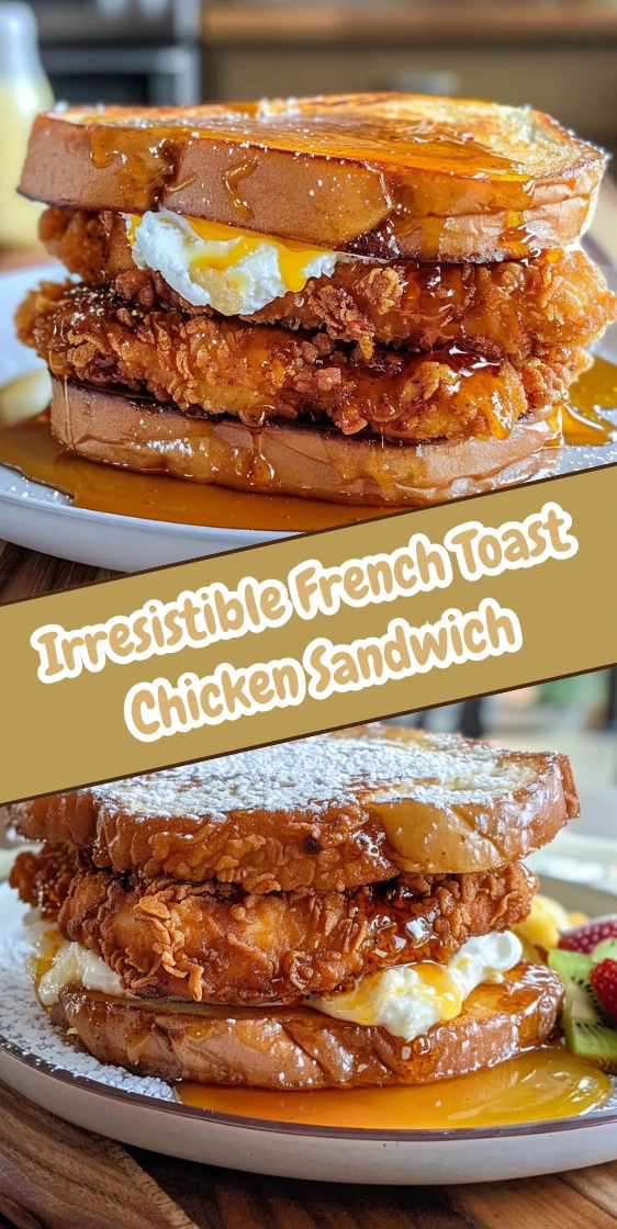 French Toast Chicken Sandwich Melt-In-Your-Mouth