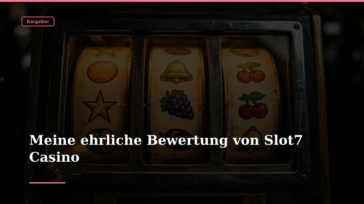 Meine ehrliche Bewertung von Slot7 Casino