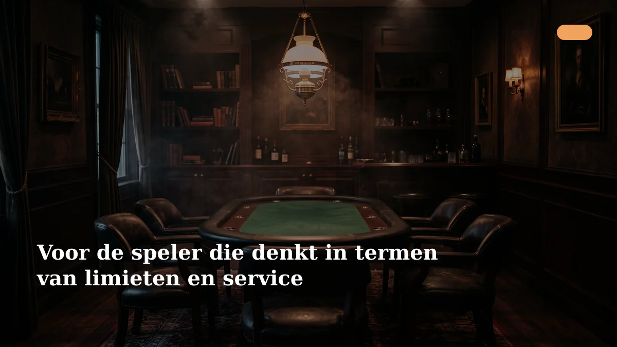 Voor de speler die denkt in termen van limieten en service