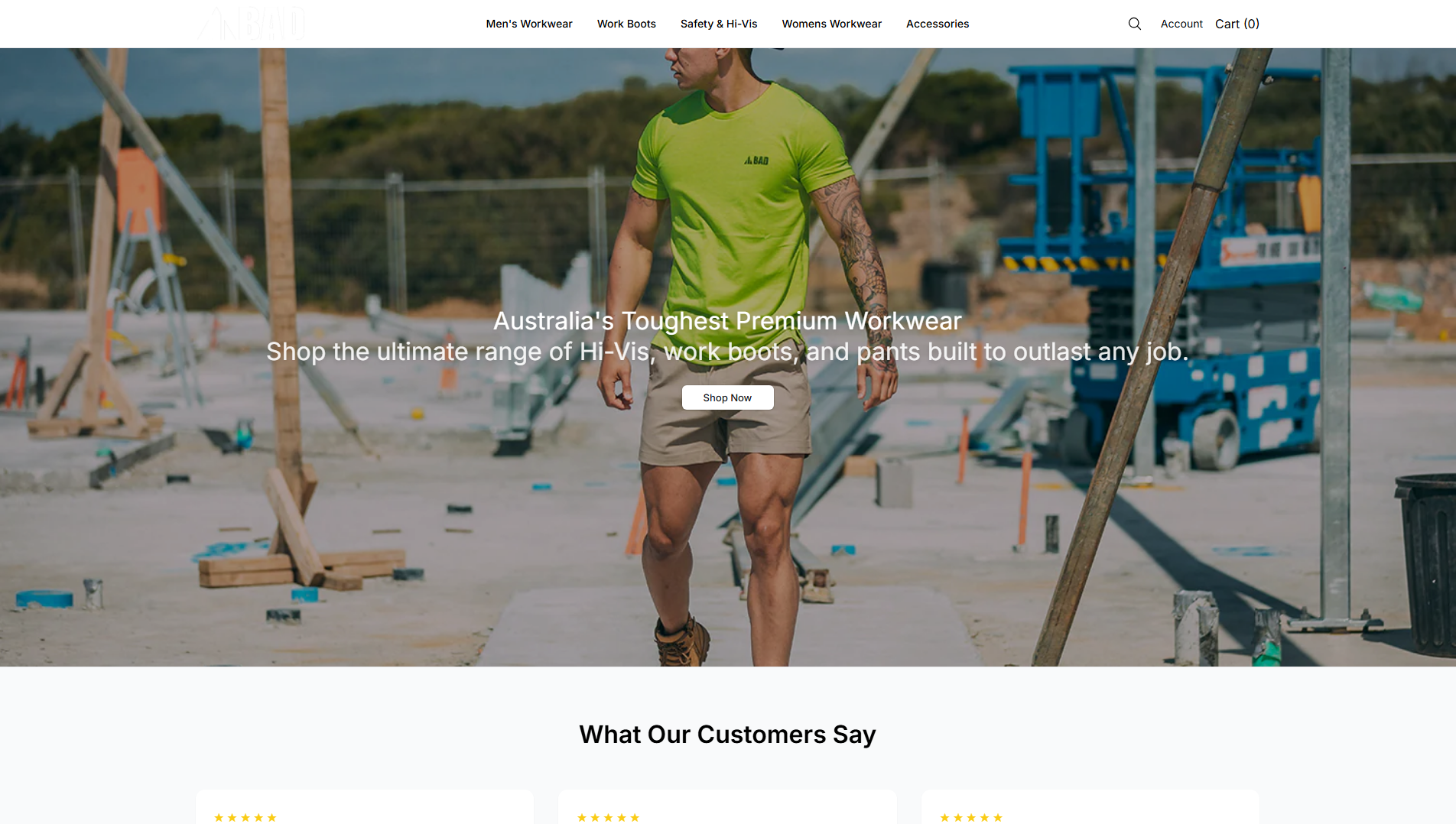 Stored capture of badworkwearwear.shop