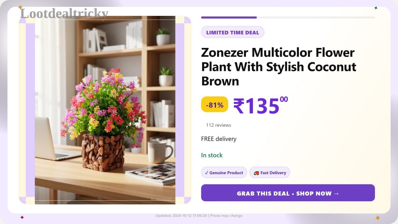   artificial Flower With – Just ₹135 | Limited Time Loot Offer