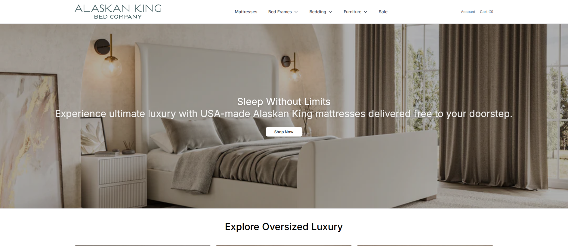 Stored capture of alaskankingbeds.shop