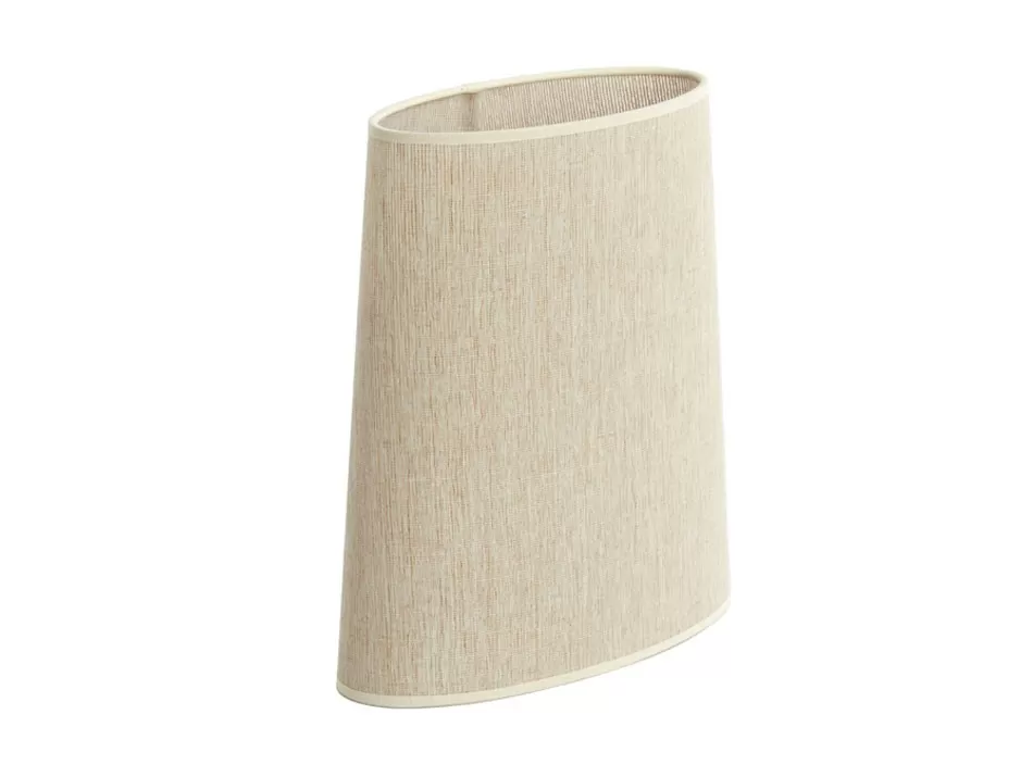 Abat-jour ellipse Breska 35 × 30 × 36 cm – Blanc perle