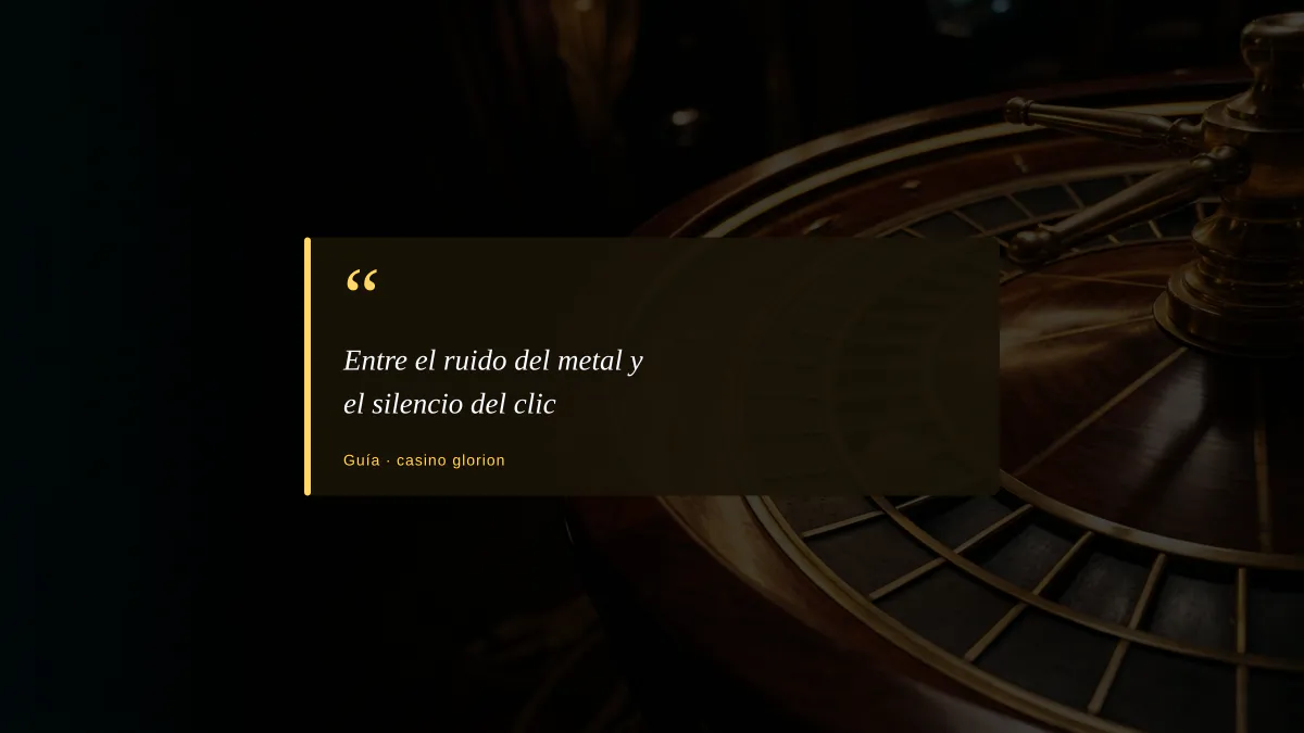 Entre el ruido del metal y el silencio del clic